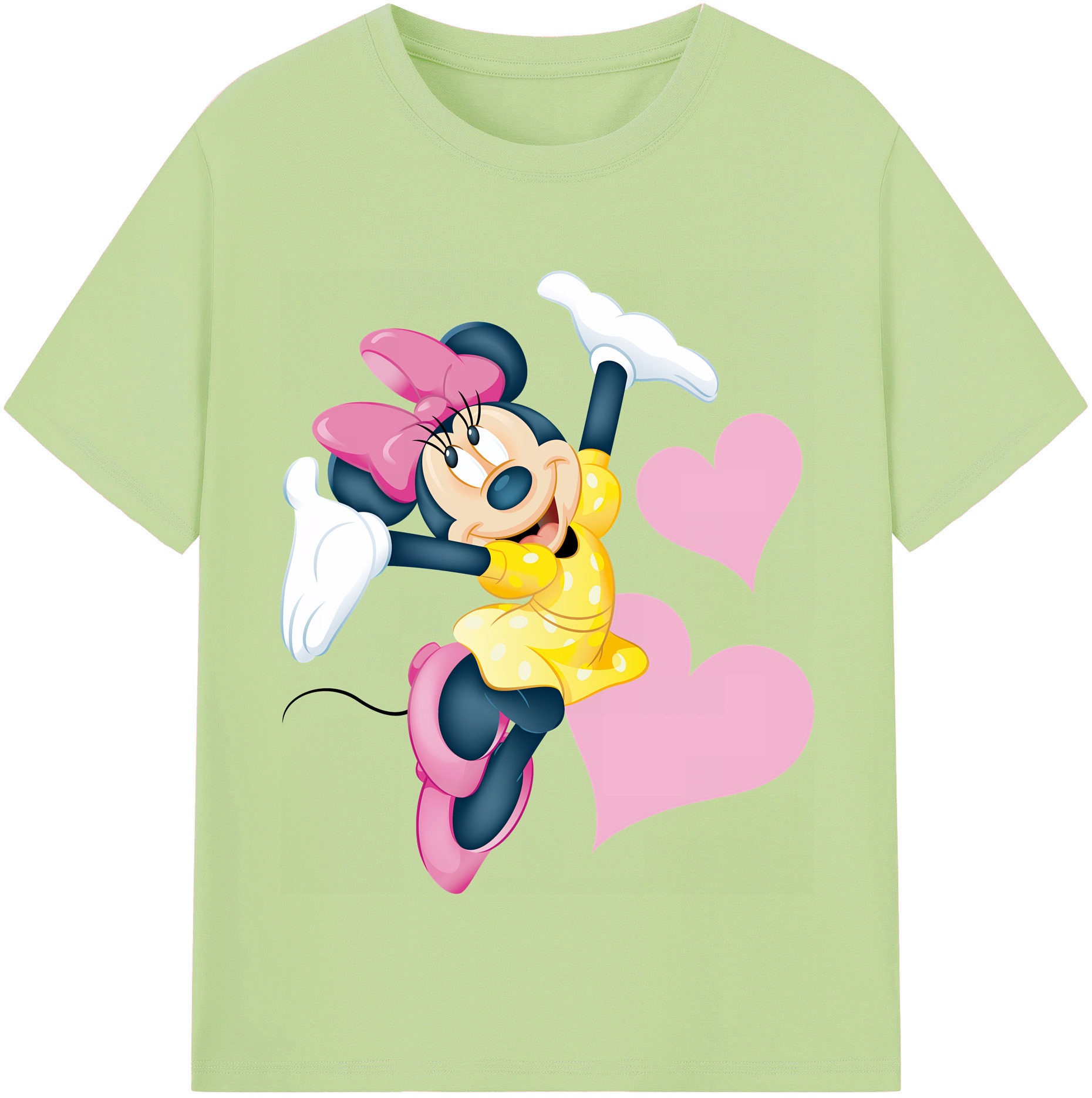 （画像用） ミッキーマウス Mickey Mouse 綿100％半袖Tシャツ（フロントプリント）